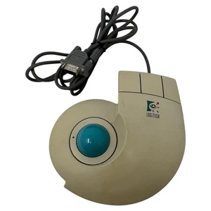 Logitech TrackMan Stationary Mouse T-CC2-9F Serial Trackball Made In USA VTG - Picture 1 of 10