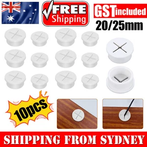 10 PCS Desk Cord Grommet Flexible Silicone Cable Hole Cover Round Gasket AU - Picture 1 of 14