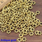 500Pcs 5Mm Spacer Metal Beads Zinc Alloy Connected Balls Round Beads 2Mm Hole Di