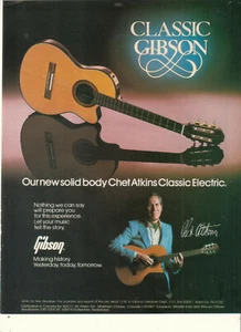 Chet Atkins 1979 Ad- Gibson classic guitars Advertisement - Picture 1 of 1