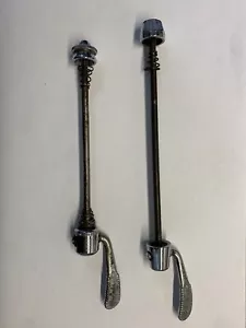 Vintage Campagnolo Front and Rear Skewer Quick Release Italy Race QR - Picture 1 of 6