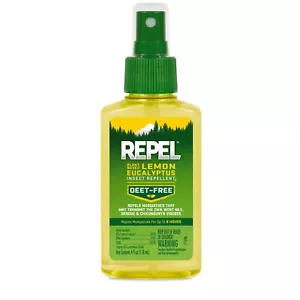 (2 Pack) Repel Lemon Eucalyptus Insect Repellent 4oz – DEET-Free Mosquito Spray, - Picture 1 of 10