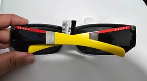 Brand New Prada Sport 0609 Sunglasses.Black and yellow. 100 % UV Protection.Case - Picture 1 of 7