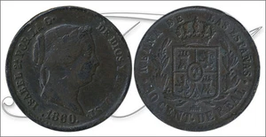 Spain - Coins Isabel II - Year: 1860 - Number 00065 - MBC - 10 Centimos De Real - Picture 1 of 1