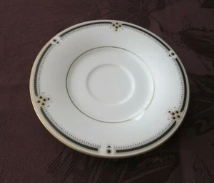NORITAKE CHINA EVENING GOWN SAUCER #7738 WHITE WITH RAISED DOTS PORCELAIN - Picture 1 of 3
