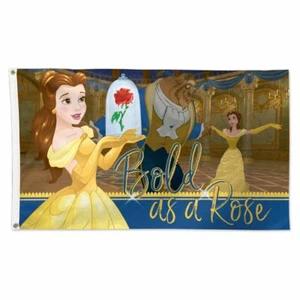 BELLE PRINCESS BOLD AS A ROSE DISNEY 3'X5' DELUXE FLAGGE WINCRAFT 👀 - Bild 1 von 1