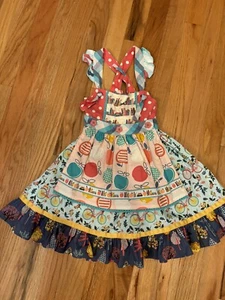 Girls Matilda Jane Wonderment Bike Path Knot Dress Classic Twirl Size 4 NWT - Picture 1 of 1