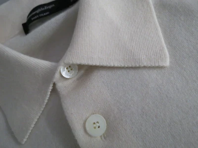 Ermenegildo Zegna Italia "Baby Island" Algodón-Cachemira Madreperla Suéter 3X Foto 1 de 4