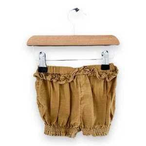 Baby Girls Brown 100% Cotton Summer Bloomers Shorts Age 6-9 months - Picture 1 of 1