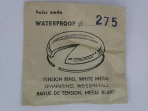 Swiss NOS, 27,5mm Acrilico Orologio Cristallo Vetro, Anello di Tensione Bianco 4,20mm - Foto 1 di 3