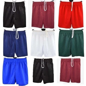 Boys Girls PE School Children Shadow Stripe Shorts Kids Sports Gym Football Game - Picture 1 of 10