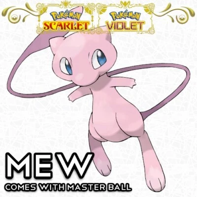 Non-Shiny Mew Lv. 1 6IV Legendary Pokemon From Home Scarlet Violet SV