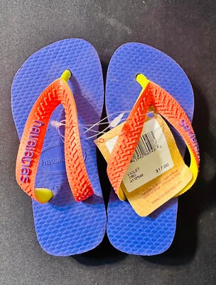 Havaianas Slim 紫色/粉色人字拖 尺寸 7/8C EUR 25/26 儿童正品 — 第 1/2 张图片