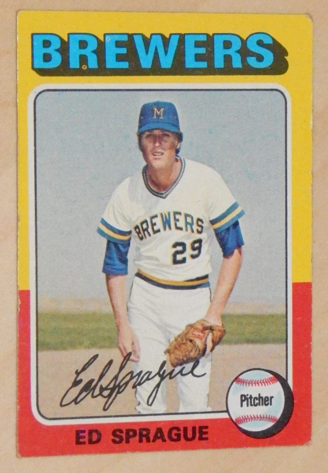 1975 Topps Milwaukee Brewers Baseball Cards Set of 7 Excellent Condition - Image 1 of 4