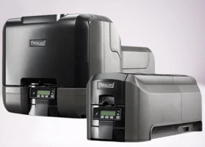DATACARD CD820 PX30 MULTI-HOPPER ID CARD PRINTER W/ KEYS, TEST CARD AND A/C ADAP - Picture 1 of 9