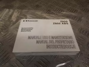 Kawasaki Z800 ABS Z 800 Italian Maintenance Manual Handbook - Picture 1 of 5