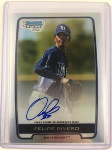 2012 Bowman Chrome Autograph Refractor BCA-FR Felipe Rivero Vasquez /500 Pirates - Picture 1 of 4