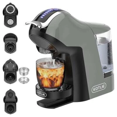 5in1 Kaffeemaschine Kapselmaschine Padmaschine Pulver 4 Temperaturen Warm/Kalt - Bild 1 von 4