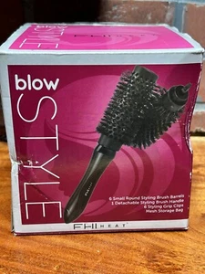 FHI Heat Blow Style 6 Styling Pinsel Fässer 1 Griff 6 Clips 1 Netz Aufbewahrungstasche - Bild 1 von 5