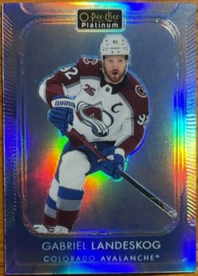 2021-22 O-Pee-Chee OPC Platinum Arctic Freeze Gabriel Landeskog #161 #’d 04/99 - Image 1 of 2