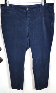 Pantalones ajustados de terciopelo talla grande talla 22 LOFT - Imagen 1 de 8