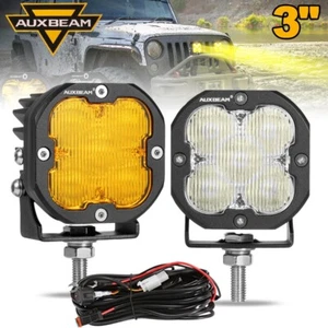 AUXBEAM 3"INCH 180W LED Fog Lights Flood Offroad Driving ATV UTV Boat Truck 4WD - Picture 1 of 8