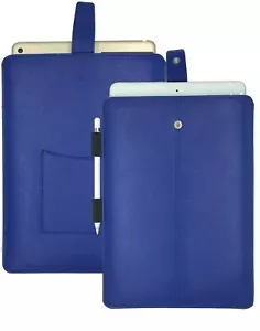 Para Apple IPAD Pro 12.9 Manga Azul Piel Sintética NueVue Anti Pantalla Limpia - Bild 1 von 6