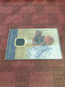 2006-07 UD Ultimate Autograph Patch Stromile Swift #ed/75 - Memphis Grizzlies - Picture 1 of 1