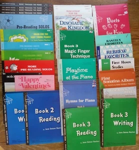 34 Bastien Piano Lesson Book Lot Teacher Pre-Reading Levels 1 2 3 Practice NOS - Picture 1 of 11