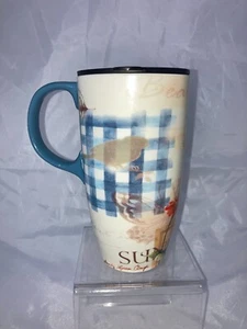 Cypress Home Sunflowers Travel Mug w/Handle & Lid Coffee Latte Tea 20 oz. - Picture 1 of 8