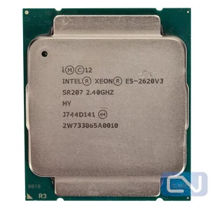 Lot of 2 Intel Xeon E5-2620 v3 2.4 GHz 15MB SR207 LGA 2011-3 CPU Processor - Picture 1 of 7