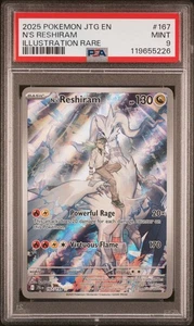 PSA 9 N's Reshiram 167/159 Sv09: Journey Together Holo - Picture 1 of 3
