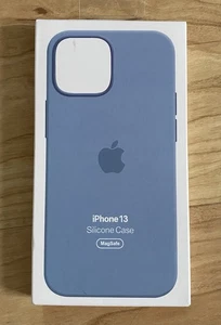 Apple Coque Silicone avec MagSafe pour iPhone 13 - Blue Jay - Photo 1 sur 2