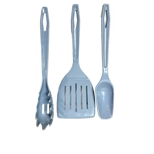 Juego de utensilios de cocina vintage King Kraft azul nailon 5 piezas espátula cucharón cuchara ranura - Imagen 1 de 3