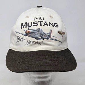 BOB HOOVER P-51 MUSTANG WW2 KÄMPFER TESTPILOT HANDSIGNIERT SIGNED CAP MÜTZE - Bild 1 von 9