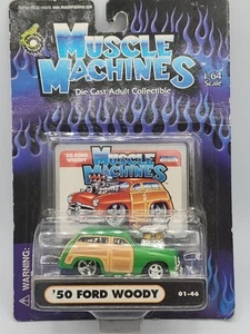 Muscle Machines 50 Ford Woody Green 01-46 1:64 - Picture 1 of 4