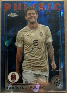 Christian Pulisic Image Variation 2024-25 Topps Chrome Sapphire UEFA (1:8 packs) - Picture 1 of 2