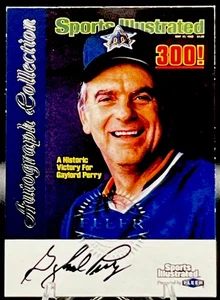 Gaylord Perry Autograph Collection 1999 Fleer Sports Illustrated 300 KO's COA - Picture 1 of 2