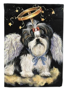 Caroline's Treasures Shih Tzu Christmas Angel Garden Flag PPP3127GF - Picture 1 of 3