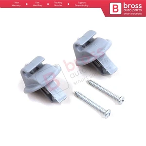 2X Sonnenblende Clip Farbe Grau für Renault Megane Scenic Laguna Twingo Modus - Bild 1 von 9