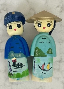 Vietnamesische Miniatur Figuren Mann Frau 2,5 cm groß - Bild 1 von 10