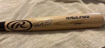 Manuel Margot Rawlings Pro Model Signed AUTO Bat JSA Padres Rays Twins Tigers - Image 1 of 4
