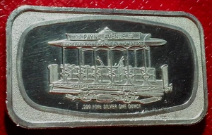 Cleveland Cable Car Art Bar 1972 1 Troy oz.999 plata por Madison Mint - Imagen 1 de 3