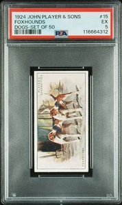Foxhounds - 1924 John Player & Sons Dogs #15  PSA 5 - Picture 1 of 2