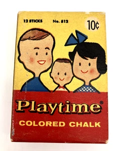 Vintage Playtime farbige Kreide Packung mit 11 Teilen von Binney & Smith Crayola - Bild 1 von 6
