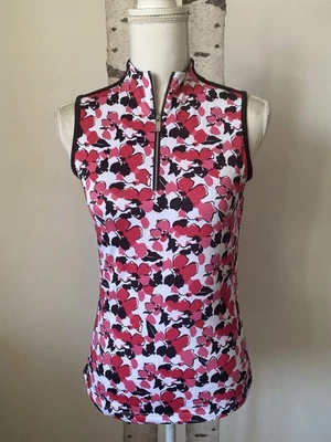 Regata Tail White Label Activewear Conforto Floral Rosa Feminina Tamanho XS 1/4 Zíper - Imagem 1 de 4