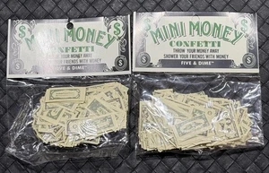 Mini Money Confetti Party Mix $1 to $100 Mini Dollar Bills Paper 2 Packs 500 pcs - Picture 1 of 3