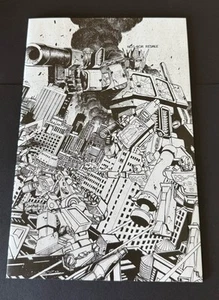 Transformers #1 Jimbo Salgado 11a stampa B&W Optimus fumetto da scaffale - Foto 1 di 6