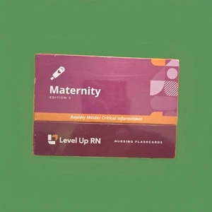 Level Up RN Maternity Edition 3 Nursing Flashcards Essential Student Study Info - Picture 1 of 4