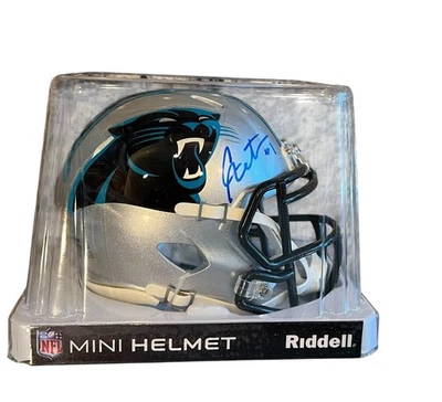 Cam Newton Autographed Carolina Panthers Mini Helmet Certification Hologram NFL - Image 1 of 4
